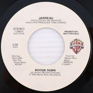 Al Jarreau – Boogie Down 1983 Stereo/Mono PROMO NFS 45 rpm 7" Record Warner Bros
